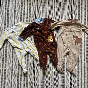3 pack bundle baby pajamas